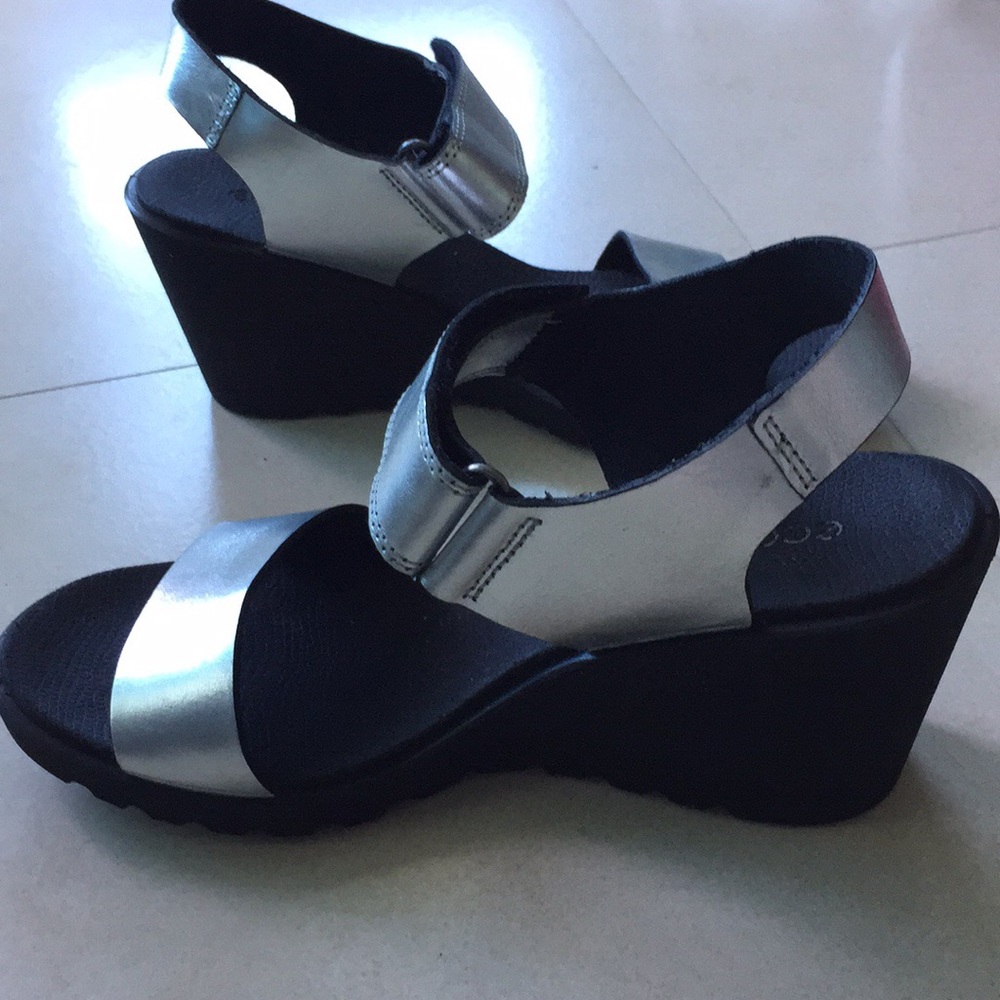 Ecco Wedges, high-heeled sandals